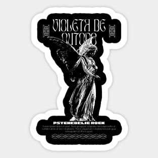 Violeta de Outono psychedelic rock Sticker